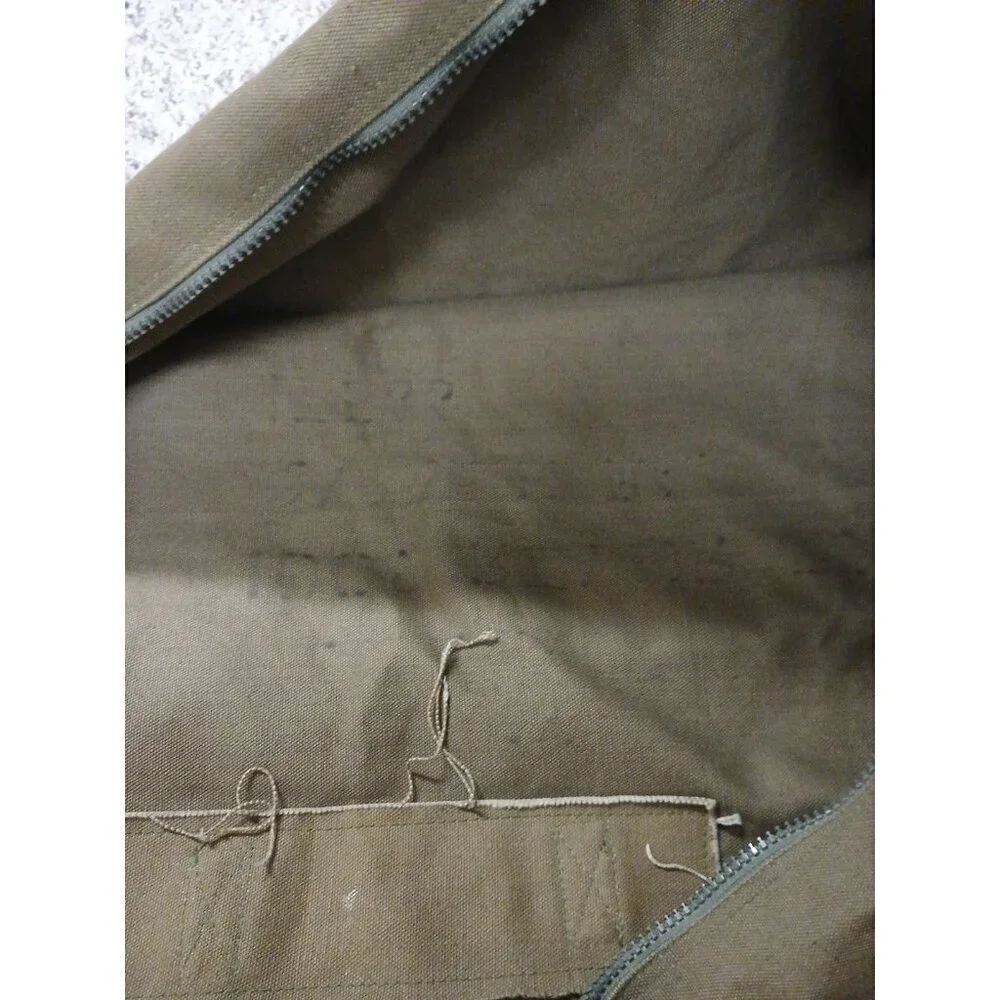 Vintage US Military  Canvas Duffle Duffel‎ Bag Olive Green!!!